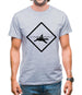 Diver Shark Sign Mens T-Shirt