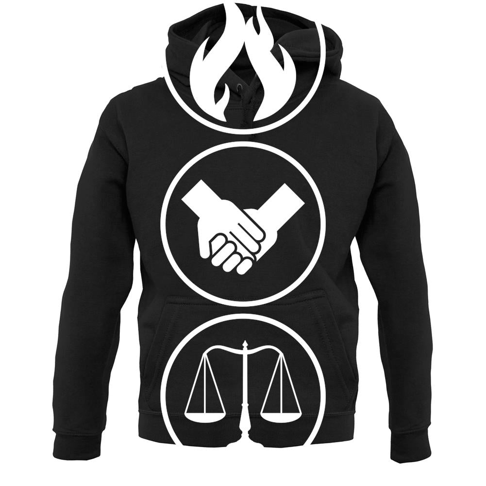 Faction Symbols Unisex Hoodie