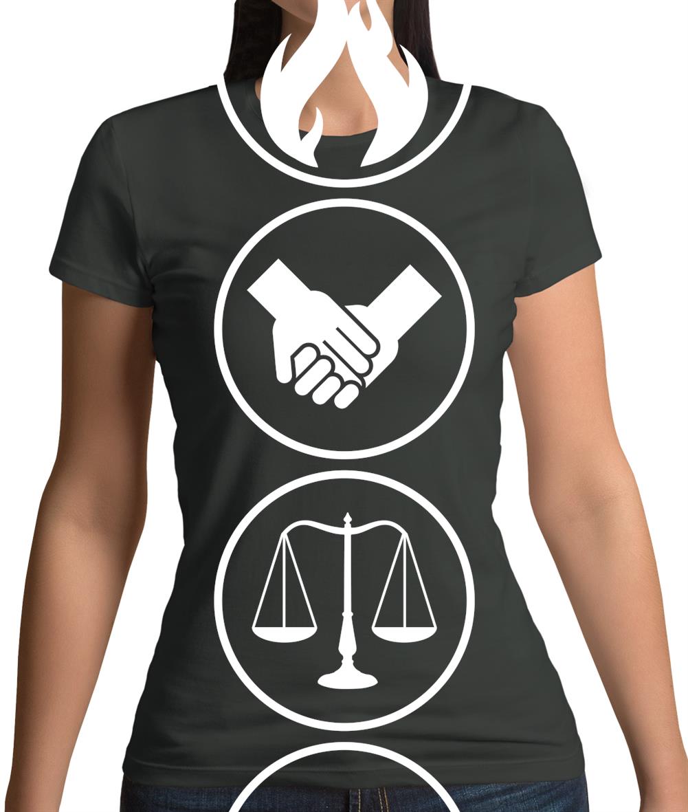 Faction Symbols Womens T-Shirt