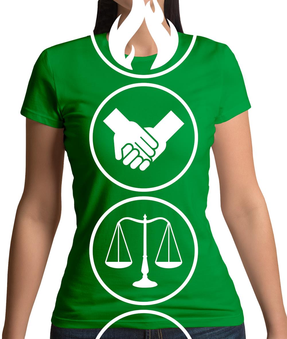 Faction Symbols Womens T-Shirt