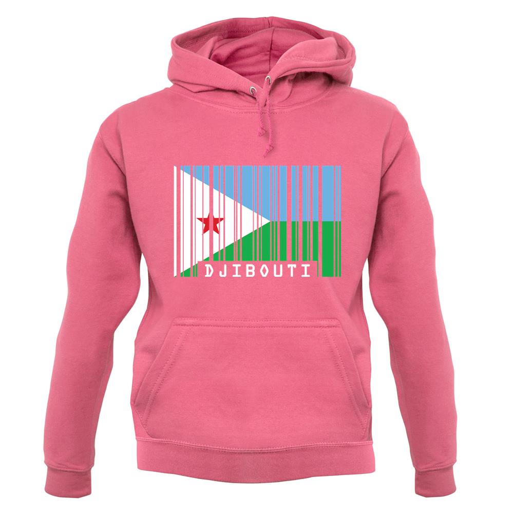 Djibouti Barcode Style Flag unisex hoodie