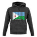 Djibouti Barcode Style Flag unisex hoodie