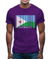 Djibouti Barcode Style Flag Mens T-Shirt