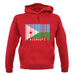 Djibouti Barcode Style Flag unisex hoodie