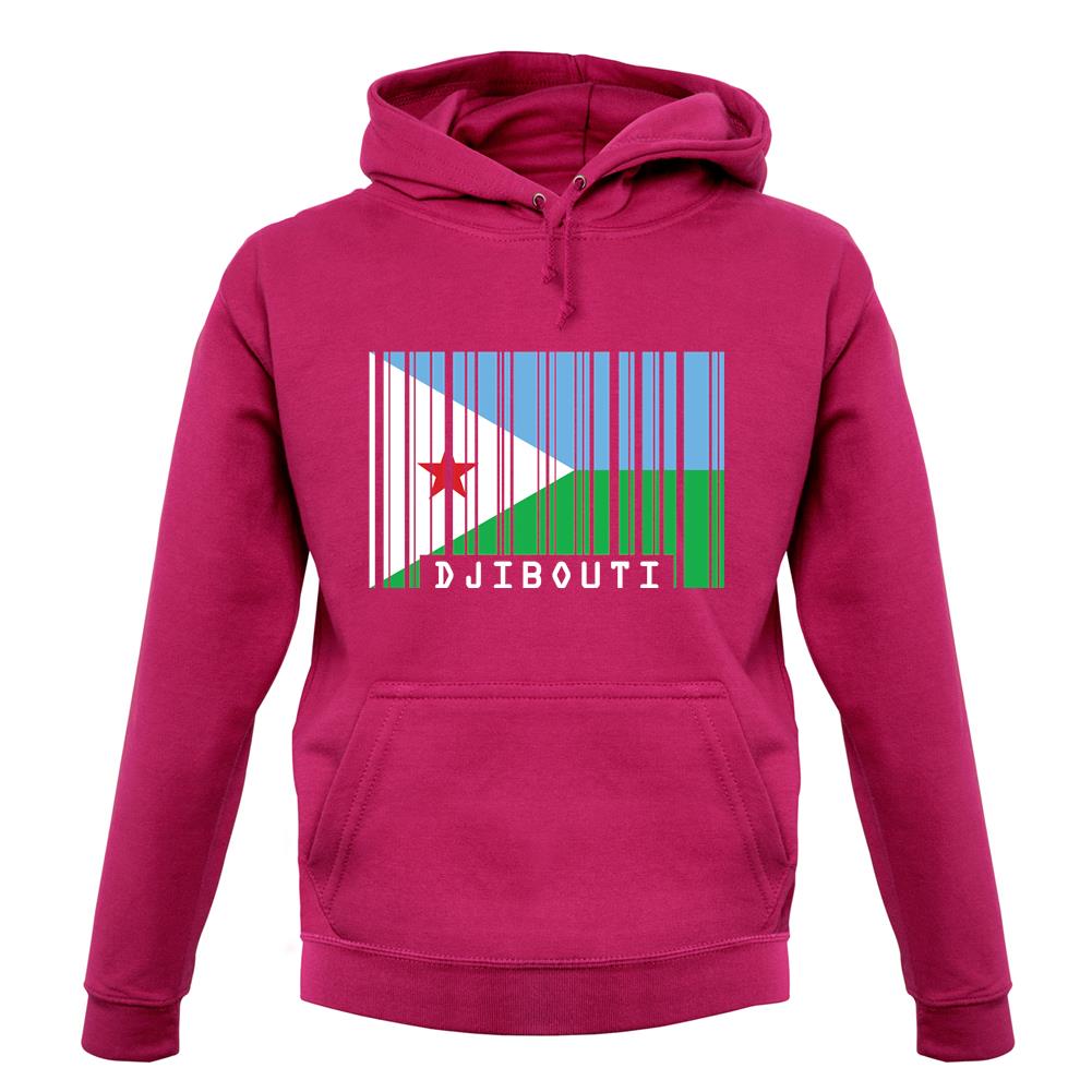Djibouti Barcode Style Flag unisex hoodie