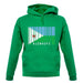 Djibouti Barcode Style Flag unisex hoodie