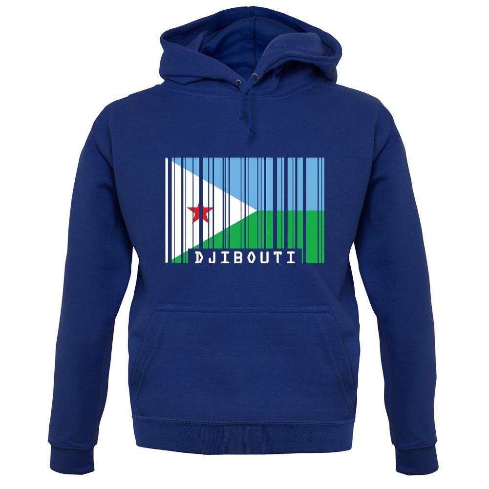 Djibouti Barcode Style Flag unisex hoodie