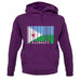 Djibouti Barcode Style Flag unisex hoodie