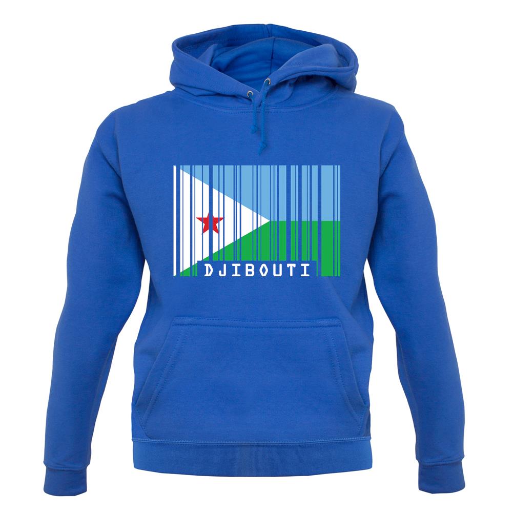 Djibouti Barcode Style Flag unisex hoodie
