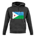 Djibouti Grunge Style Flag unisex hoodie