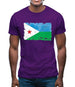 Djibouti Grunge Style Flag Mens T-Shirt