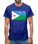 Djibouti Grunge Style Flag Mens T-Shirt