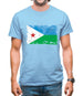 Djibouti Grunge Style Flag Mens T-Shirt