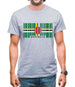 Dominica Barcode Style Flag Mens T-Shirt