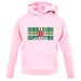 Dominica Barcode Style Flag unisex hoodie