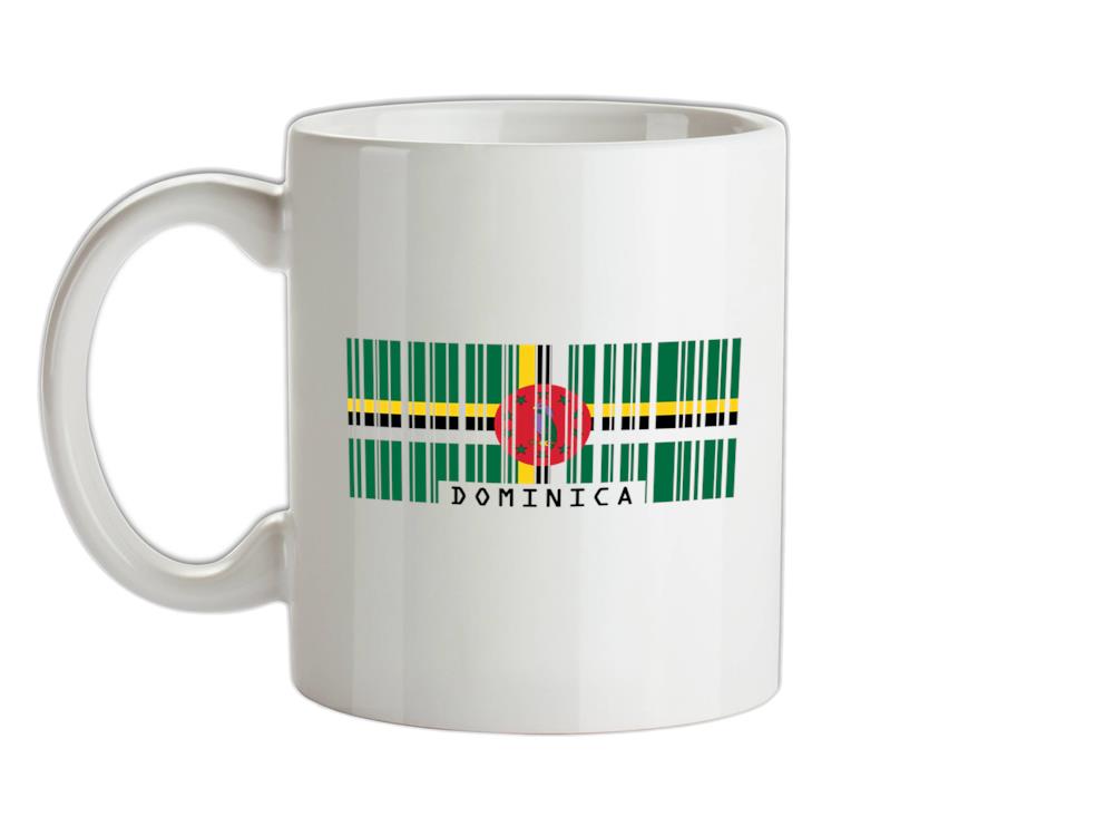 Dominica Barcode Style Flag Ceramic Mug