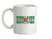 Dominica Barcode Style Flag Ceramic Mug