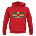 Dominica Barcode Style Flag unisex hoodie