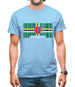 Dominica Barcode Style Flag Mens T-Shirt