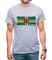 Dominica Grunge Style Flag Mens T-Shirt