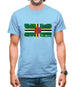 Dominica Grunge Style Flag Mens T-Shirt