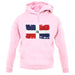 Dominican Republic Grunge Style Flag unisex hoodie