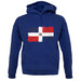 Dominican Republic Grunge Style Flag unisex hoodie