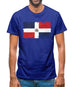 Dominican Republic Grunge Style Flag Mens T-Shirt
