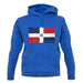 Dominican Republic Grunge Style Flag unisex hoodie