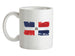 Dominican Republic Grunge Style Flag Ceramic Mug