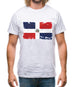Dominican Republic Grunge Style Flag Mens T-Shirt