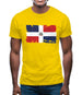 Dominican Republic Grunge Style Flag Mens T-Shirt