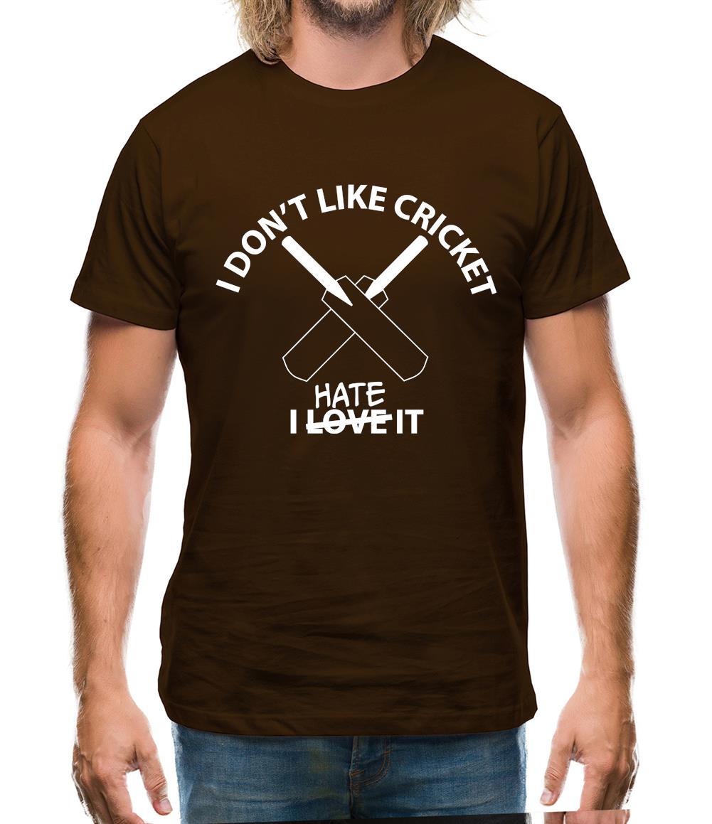 Don't Like Cricket Hate It Mens T-Shirt