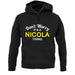 Don't Worry It's a NICOLA Thing! unisex hoodie