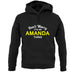 Don't Worry It's an AMANDA Thing! unisex hoodie
