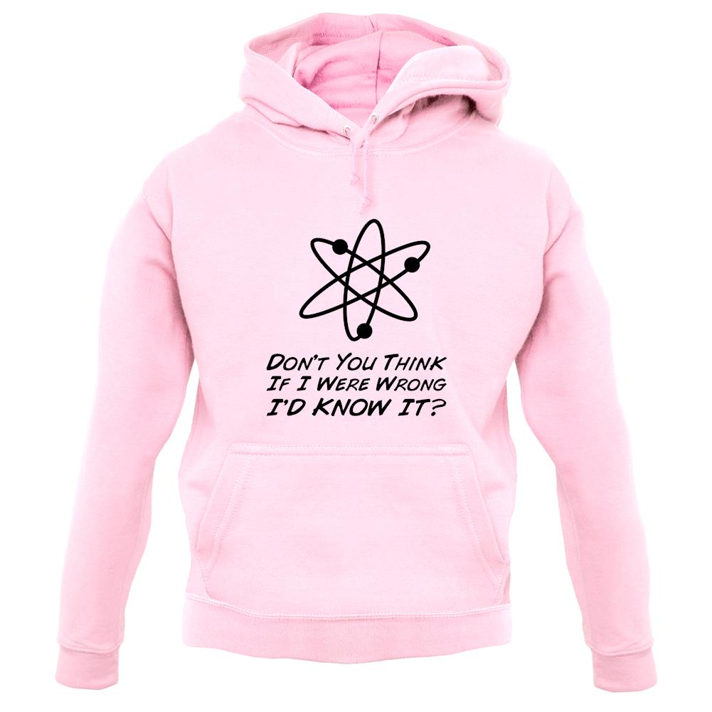 Don't You Think If I Were Wrong I'd Know It unisex hoodie