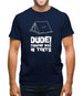 Dude! Camping Was In Tents Mens T-Shirt