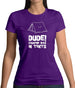 Dude! Camping Was In Tents Womens T-Shirt