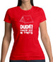 Dude! Camping Was In Tents Womens T-Shirt