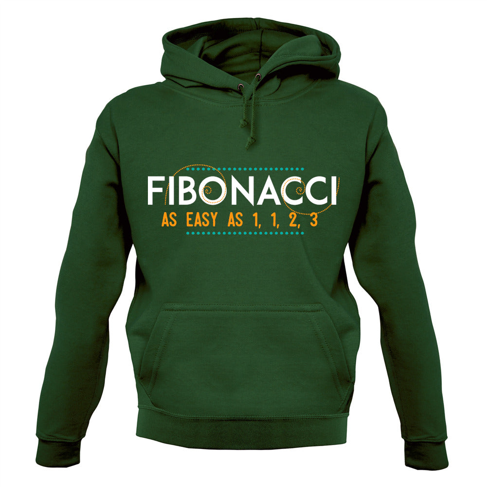 Fibonacci - As Easy As 1, 1, 2, 3 Unisex Hoodie