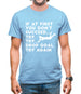 If At First You Don't Succeed Try Try Drop Goal Mens T-Shirt