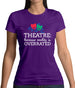 Theatre, Because Reality Is Overrated Womens T-Shirt