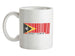 East Timor Barcode Style Flag Ceramic Mug