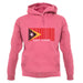 East Timor  Barcode Style Flag unisex hoodie