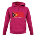 East Timor  Barcode Style Flag unisex hoodie