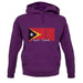 East Timor  Barcode Style Flag unisex hoodie