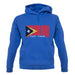 East Timor  Barcode Style Flag unisex hoodie