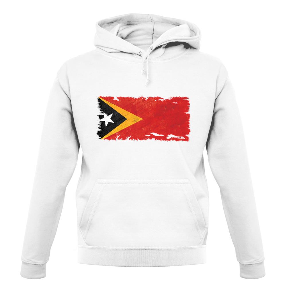 East Timor Grunge Style Flag unisex hoodie