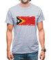 East Timor Grunge Style Flag Mens T-Shirt