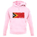 East Timor Grunge Style Flag unisex hoodie